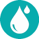 Logo gouttes d'eau pour illustrer la préservation des ressources en eau dans le cadre du tourisme responsable à Paris et à l'Hôtel de Seine